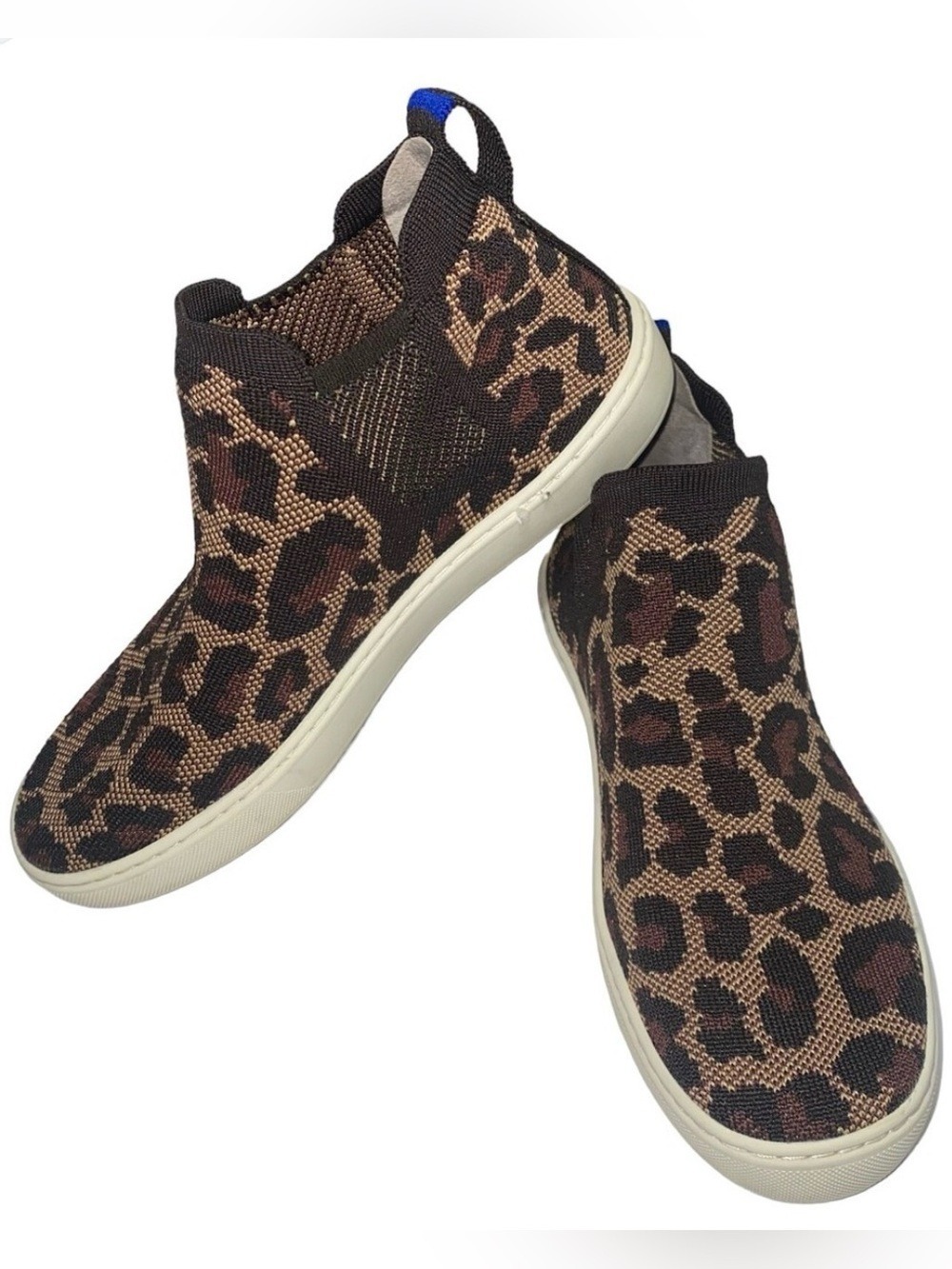 Rothy's Leopard Print Chelsea Slip-On Sneakers - Size 11.5